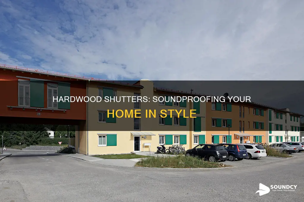 do hardwood plantation shutter block sound