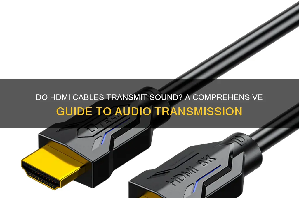 do hdmi cabels transmit sound