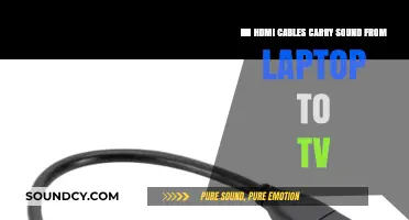 HDMI Cables: Do They Transmit Audio from Laptop to TV?