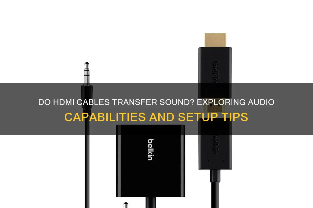 do hdmi cables transfer sound