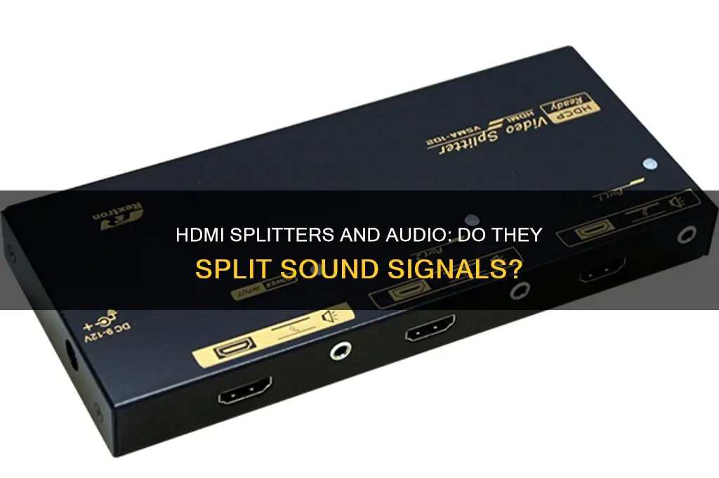 do hdmi splitters split sound