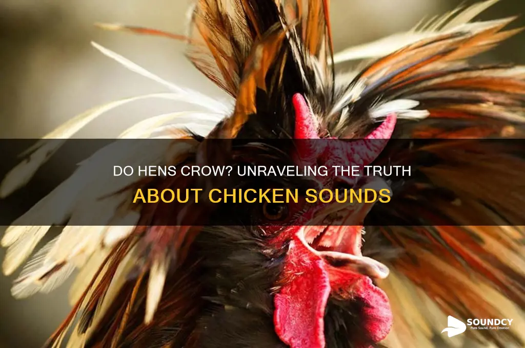 do hens make crow sounds