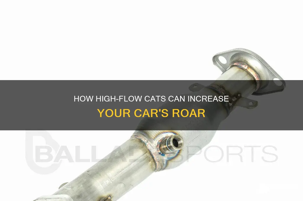 do high flow cats increase sound
