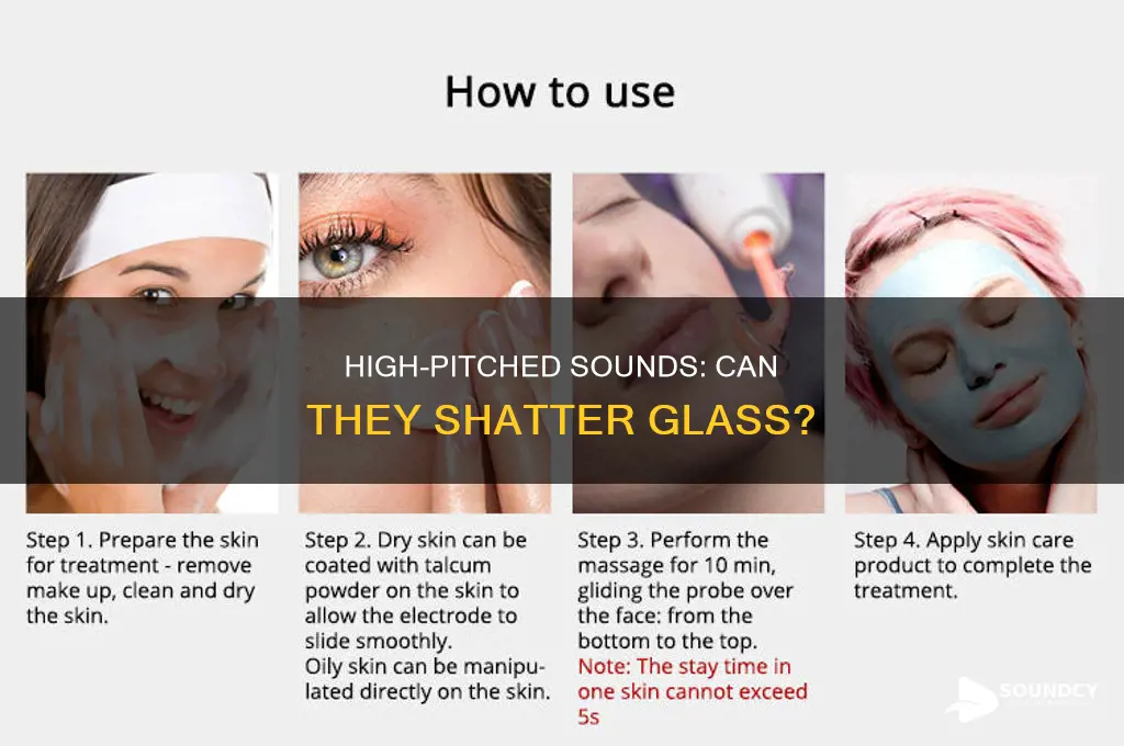 do high pitched sounds break glass
