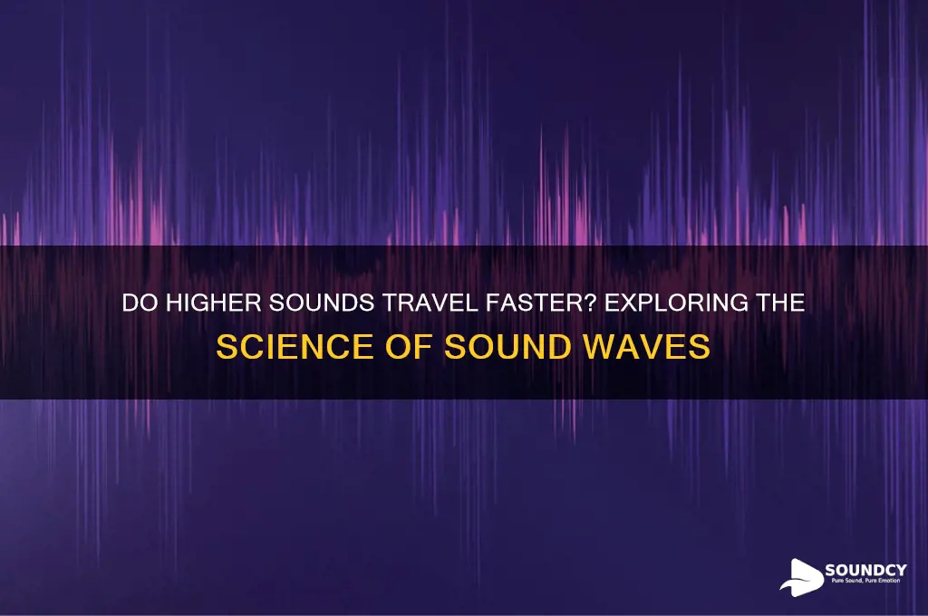 do higher sounds travel faster