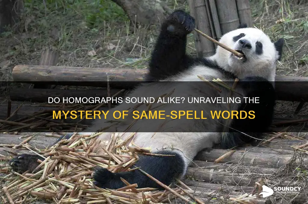 do homographs sound the same