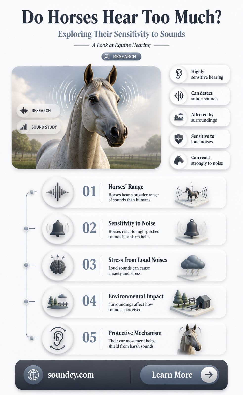 are horses sensitive to sound