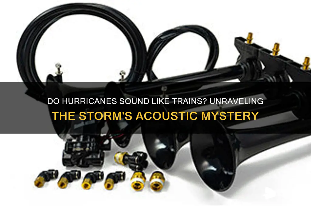 do hurricanes sound like trains