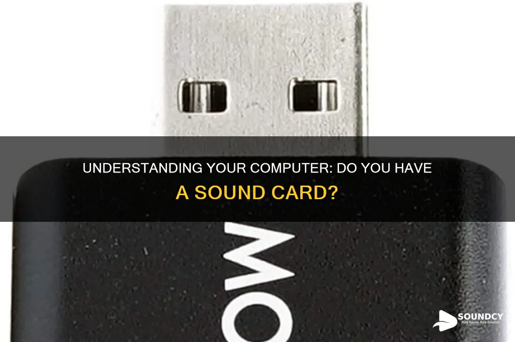 do i have a sound card