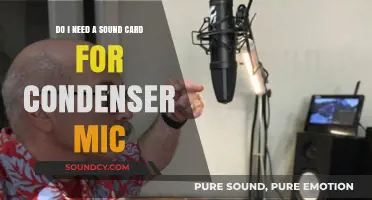 Condenser Mic Setup: Is a Sound Card Essential for Quality Audio?