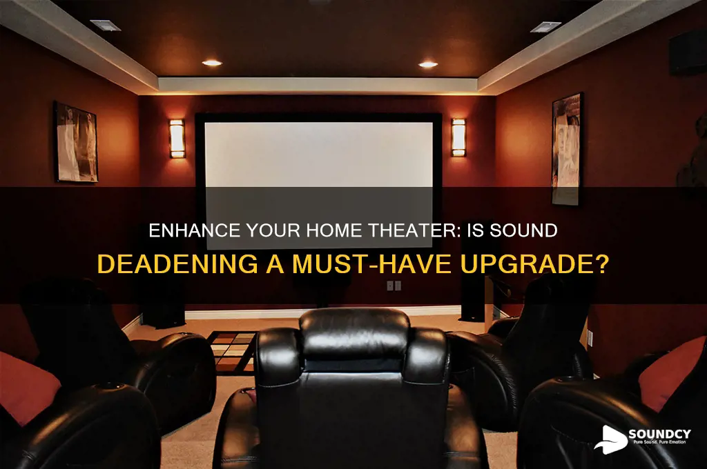 do i need sound deading in home theater room