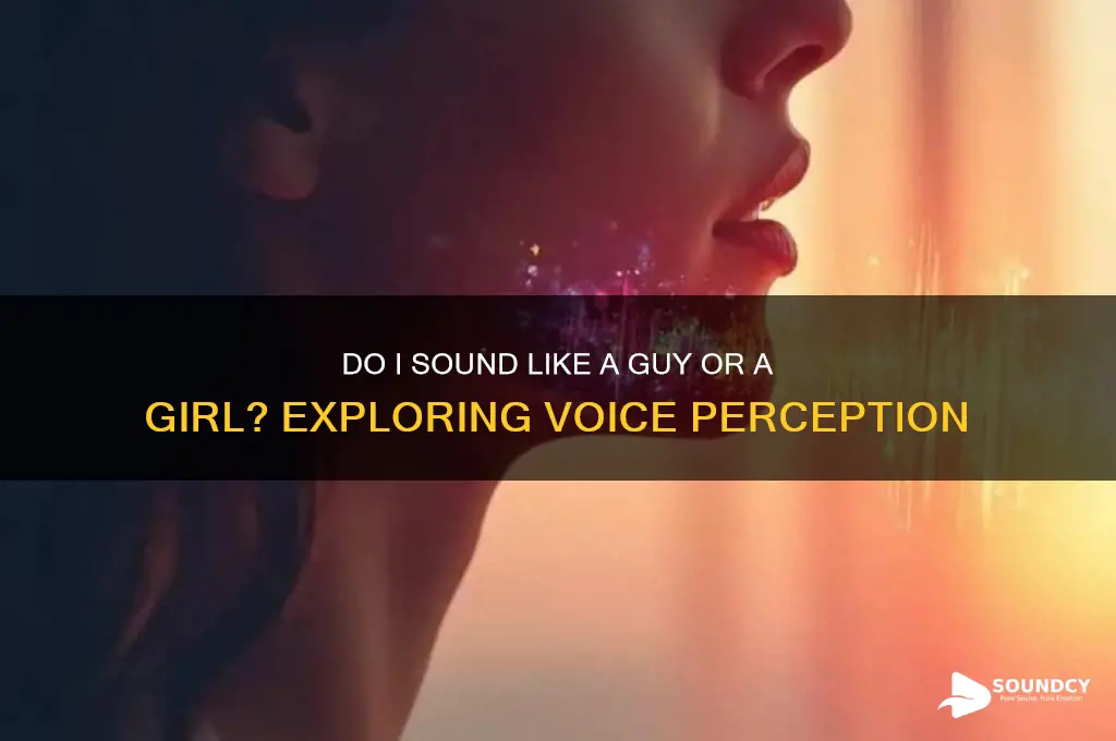 do i sound like a guy or a girl