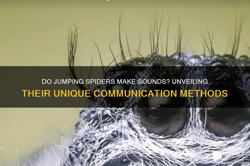 do jumping spiders make sounds