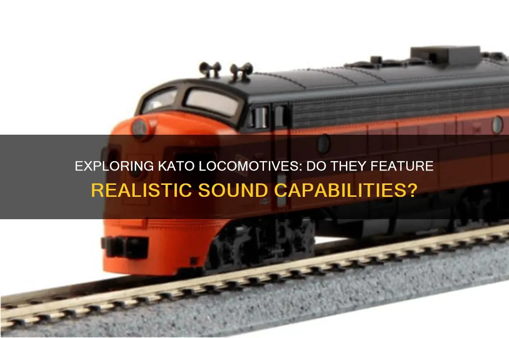do kato locomotives have sound