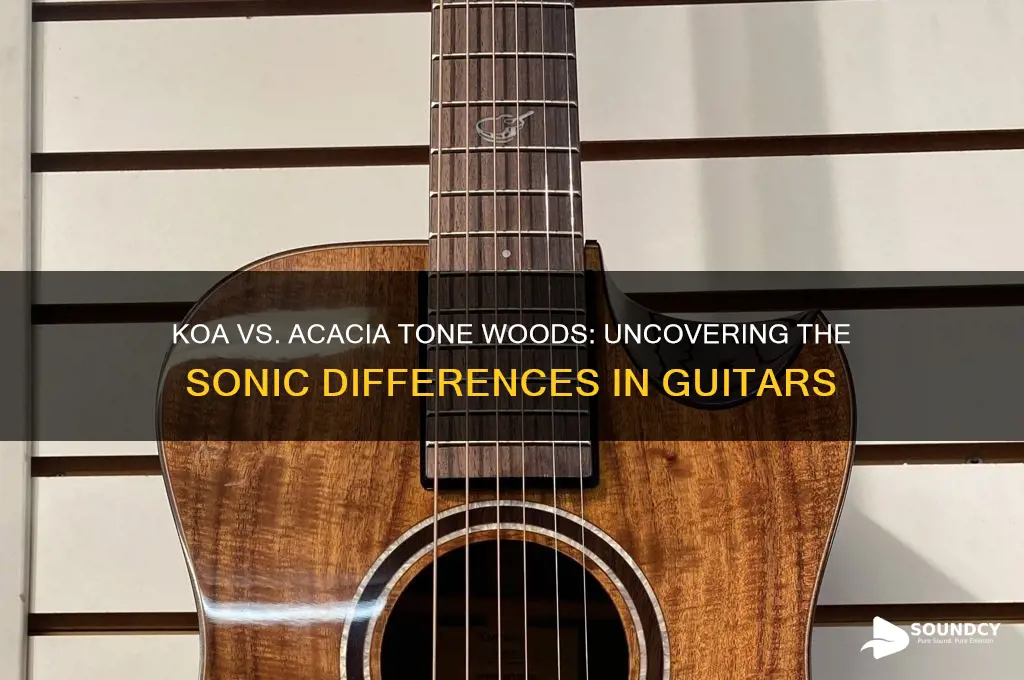 do koa and acacia tone woods sound the same
