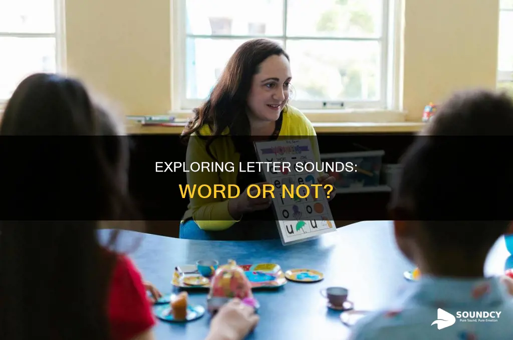 do letter sounds count as words