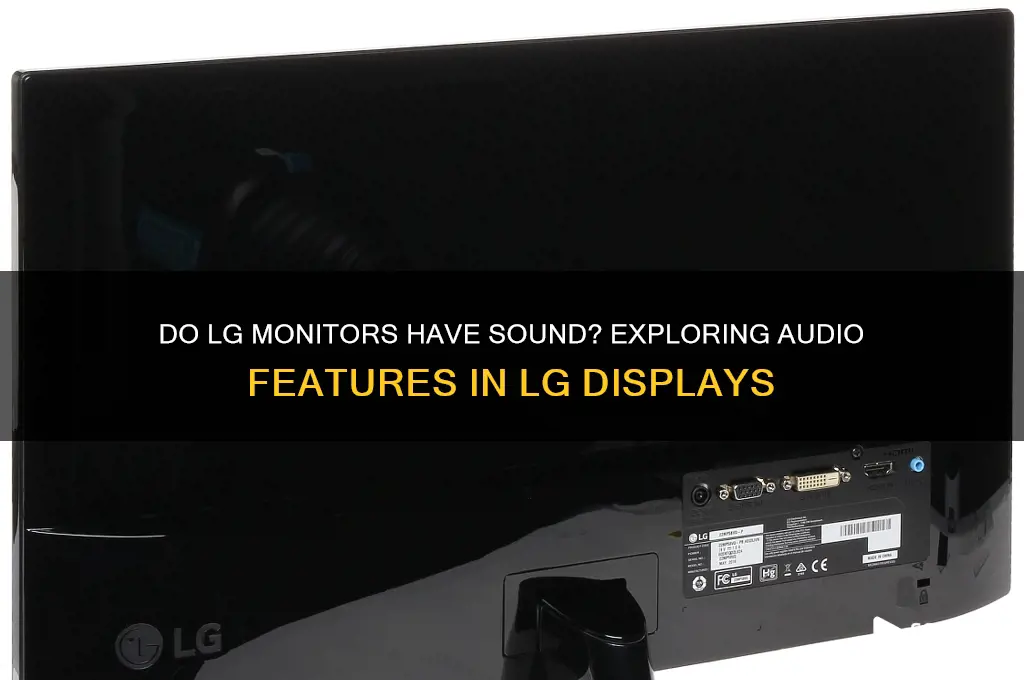 do lg monitors have sound