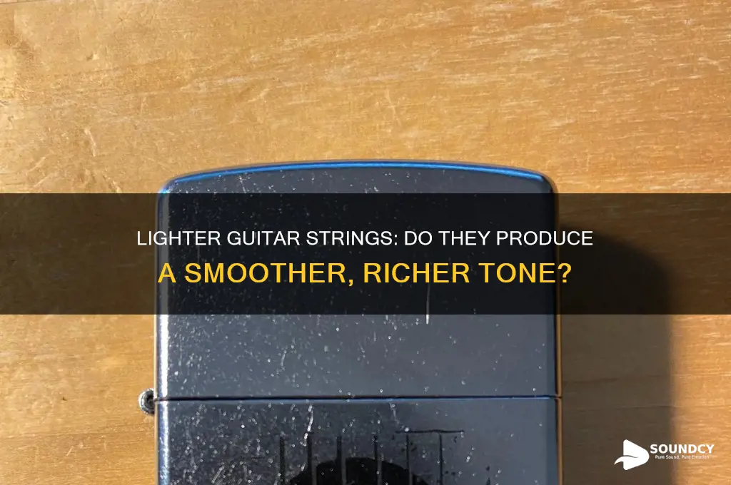 do lighter strings sound smoother