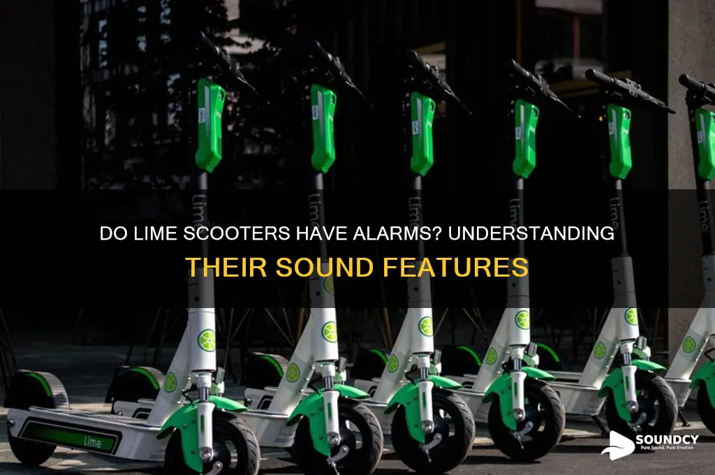 do lime scooter alarm sound