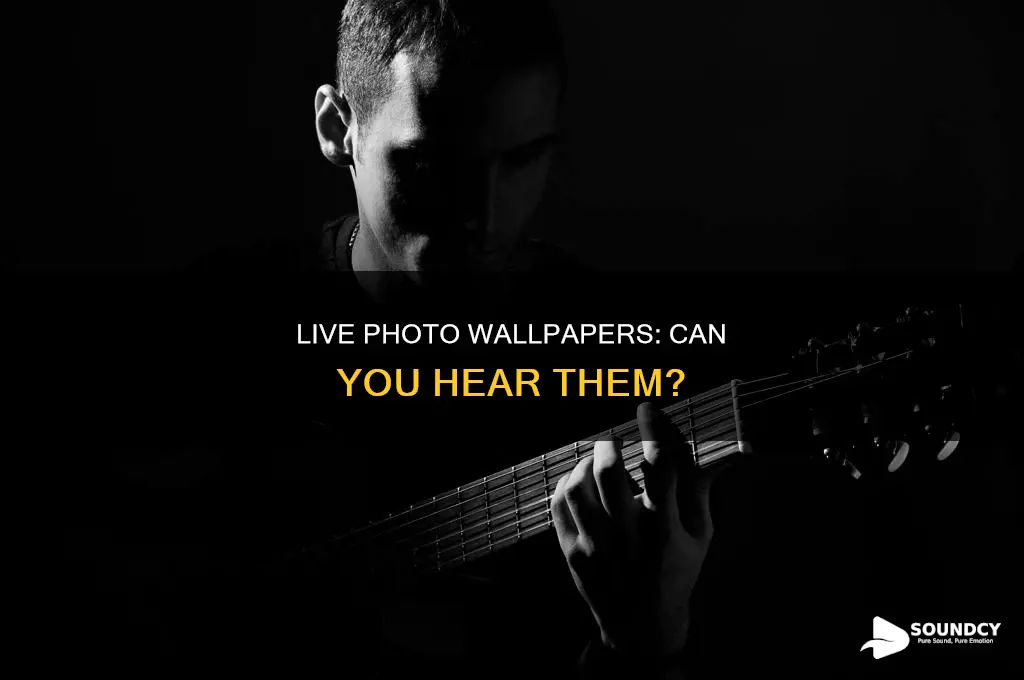 do live photo wallpapers have sound