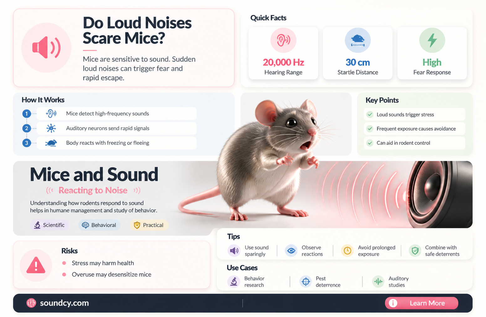 are mice afraid of sound