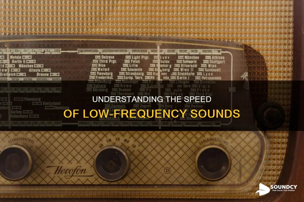 do low frequency sounds travel slower