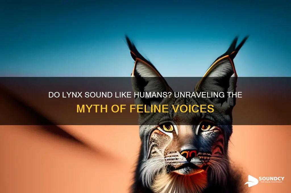 do lynx sound like people