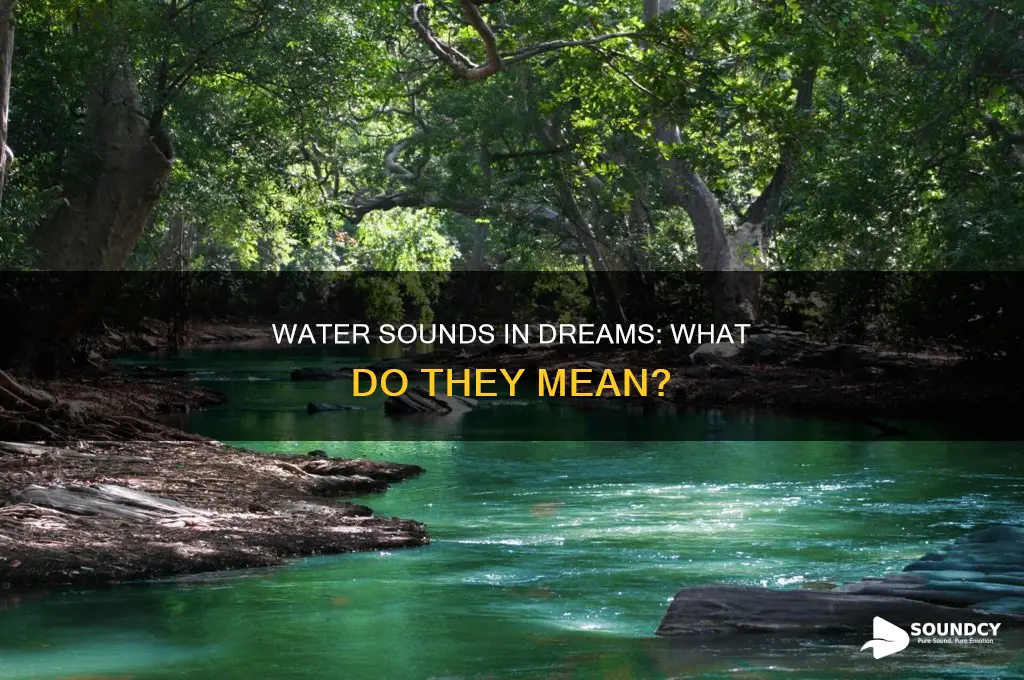 do making water sound while dreaming