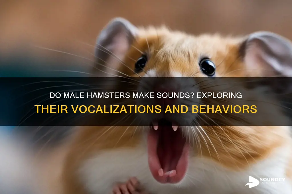 do male hamsters make sounds