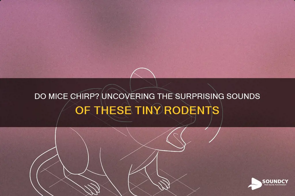 do mice make chirping sounds
