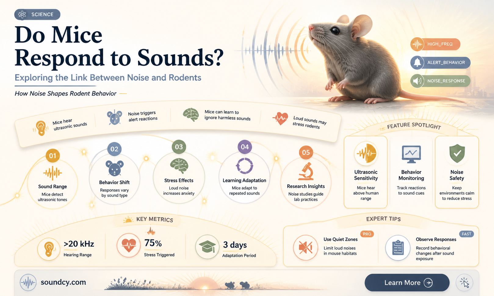 are mice attracted to sound