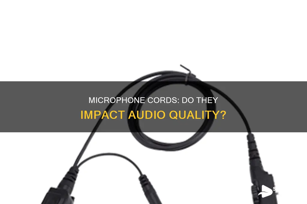 do microphone cords affect sound quality