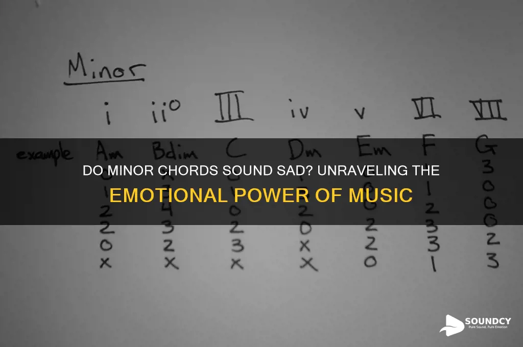 do minor chords sound sad