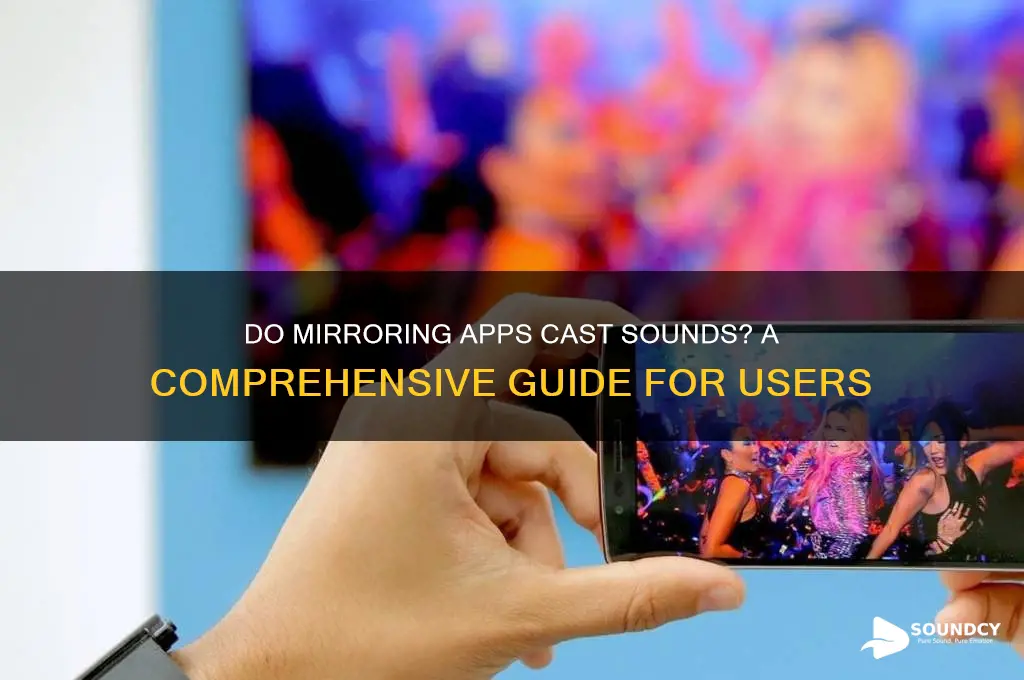 do mirroring app cast sounds