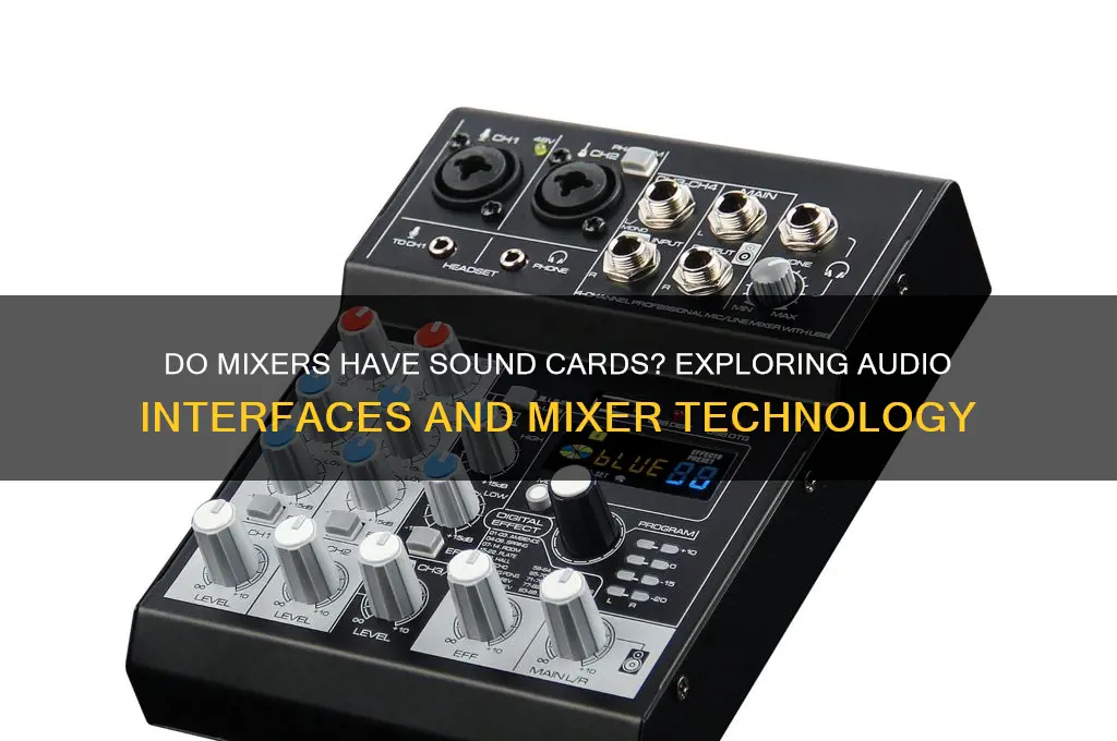 do mixers have sound cards
