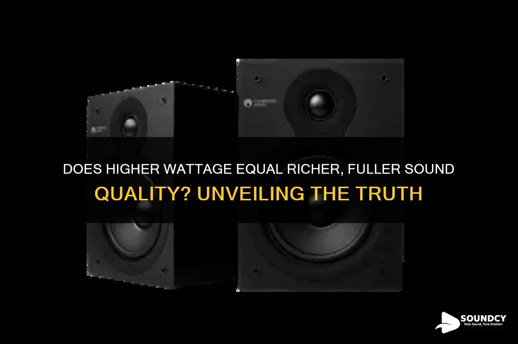 do more watts fuller sound