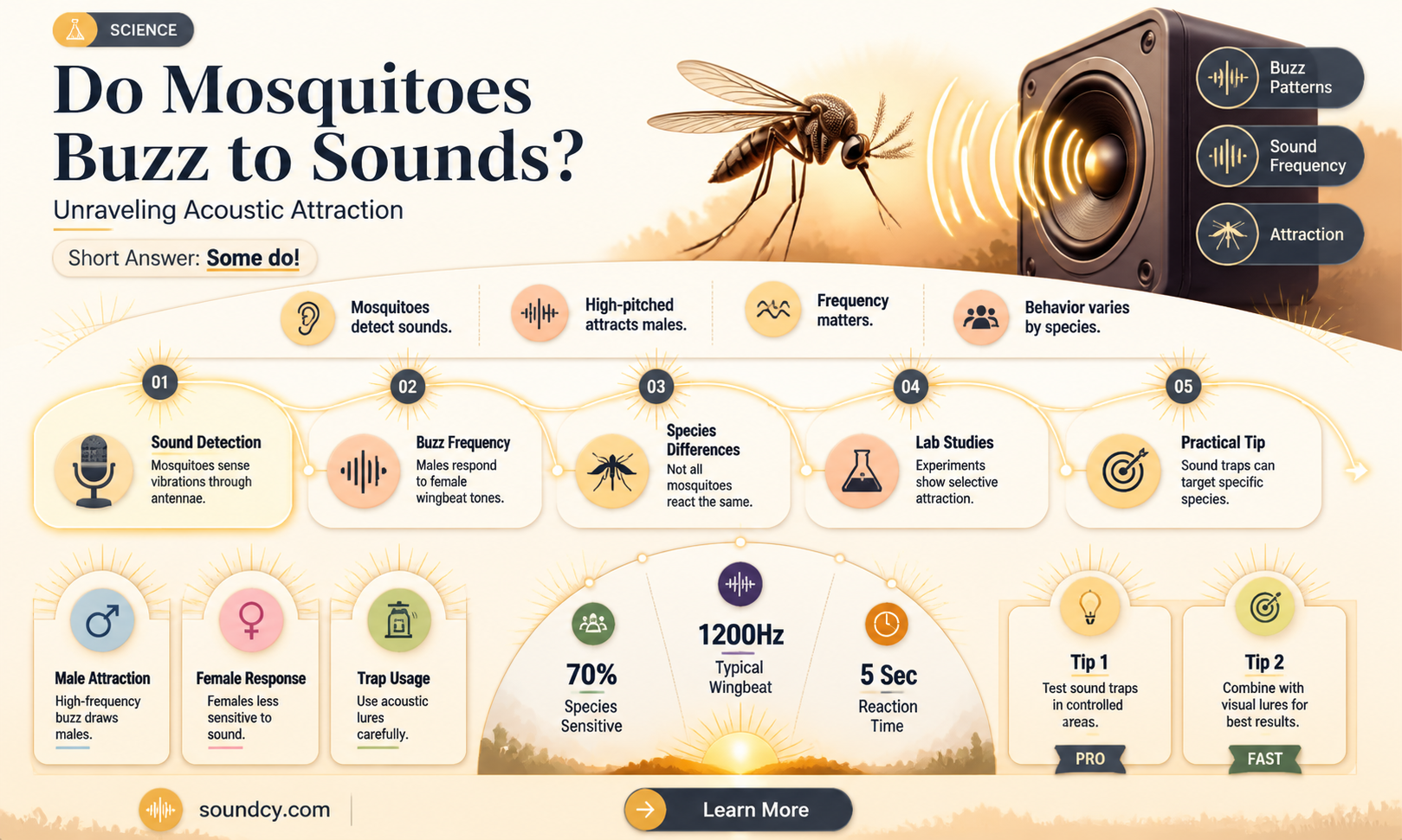 are mosquitoes attracted to sound