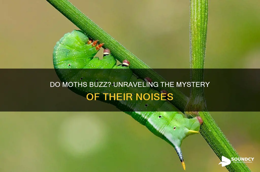 do moths make buzzing sounds