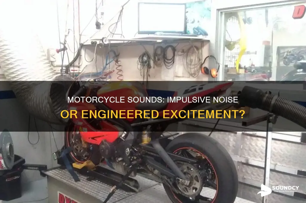 do motorcycles make impulsive sound