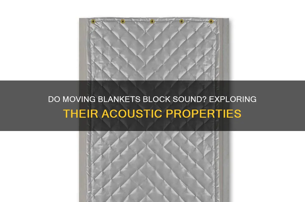 do moving blankets block sound