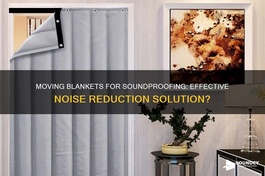 do moving blankets reduce sound