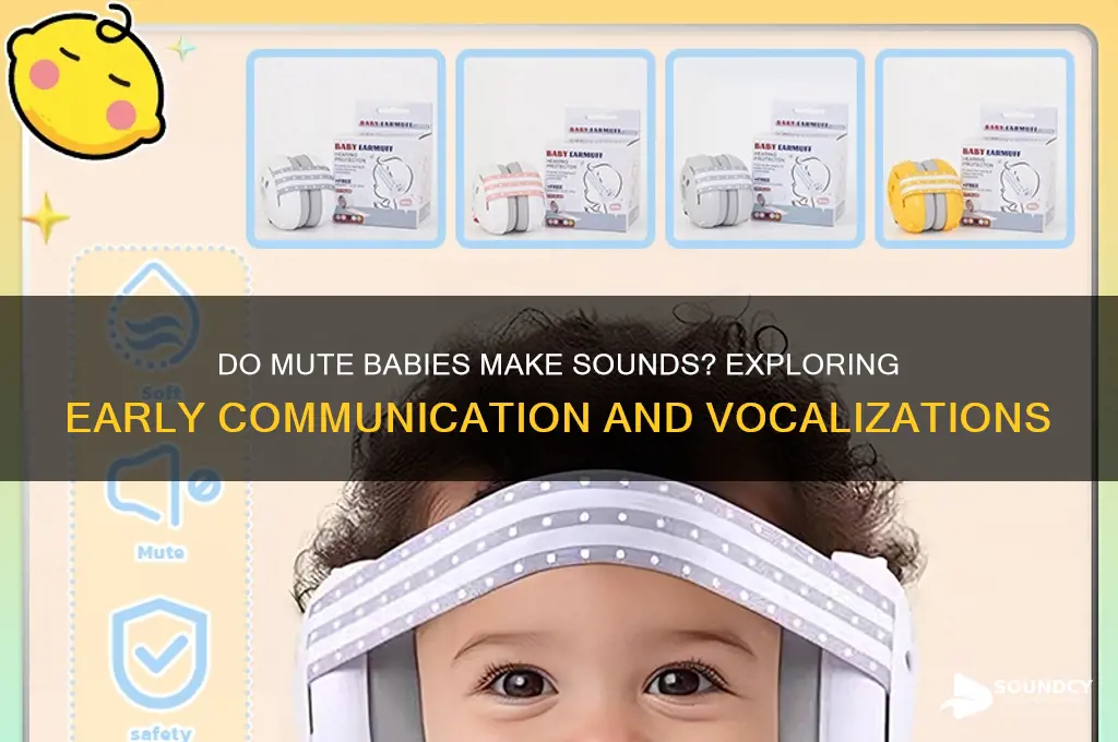 do mute babies make sounds