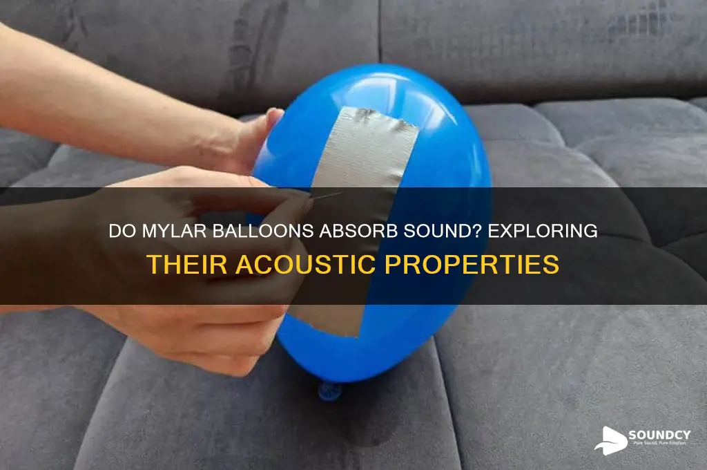 do mylar balloons absorb sound