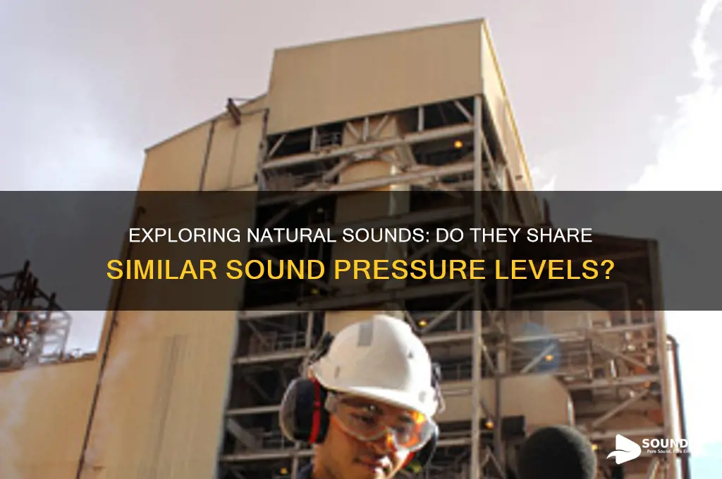 do natural sound have about same sound pressure level