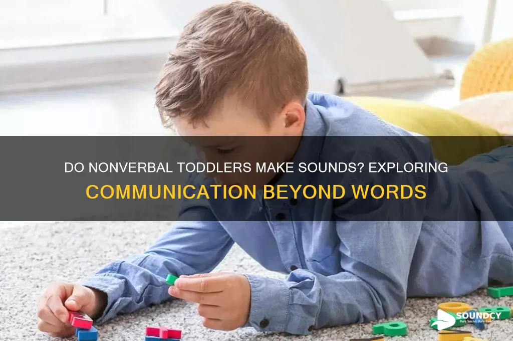 do nonverbal toddlers make sounds