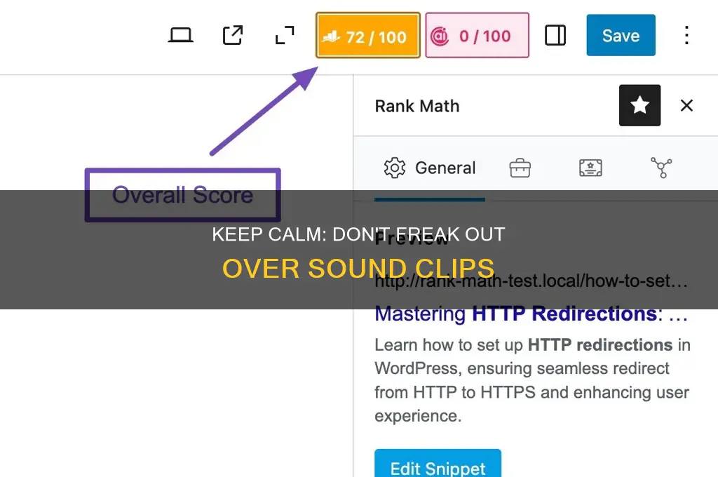 do not freak out sound clip