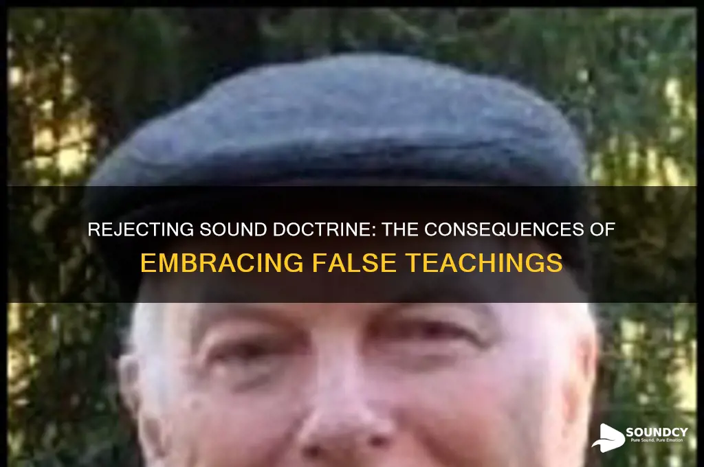 do not like sound doctrine