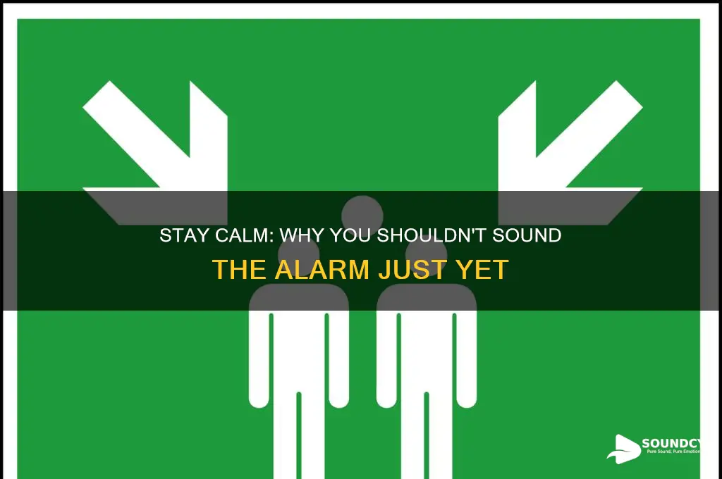 do not sound an alarm