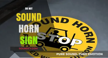 Understanding the Do Not Sound Horn Sign: Purpose, Importance, and Compliance