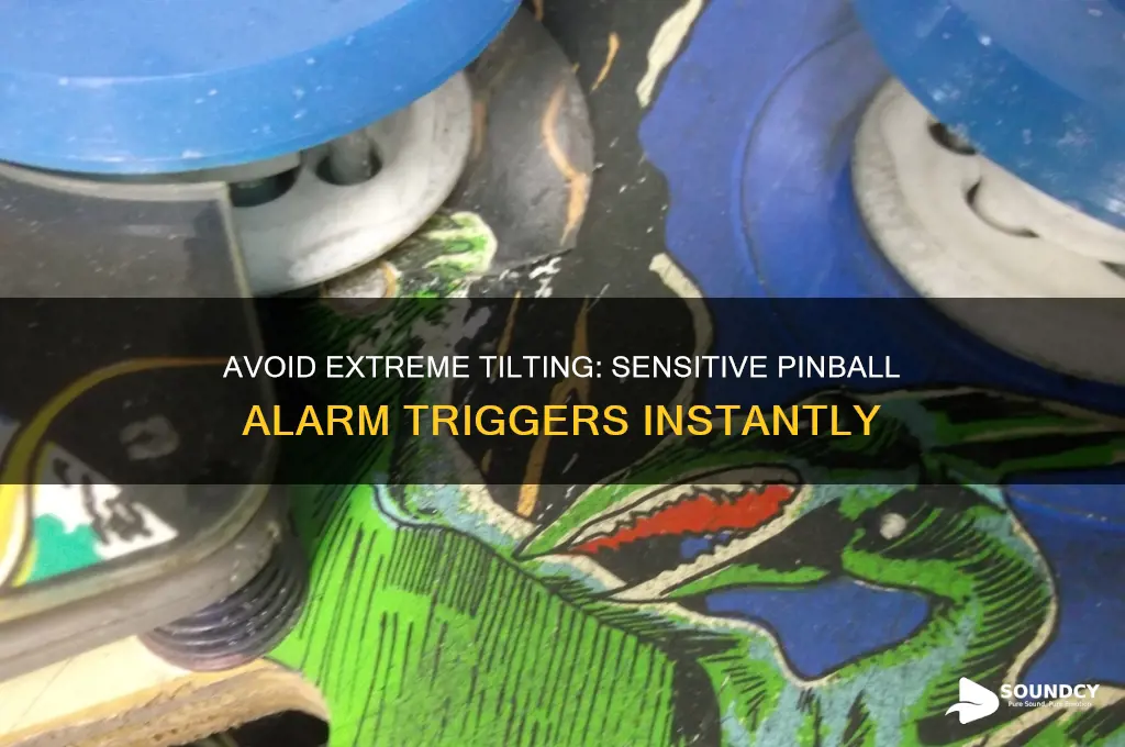 do not tilt extremely sensitive alarm will sound pinball